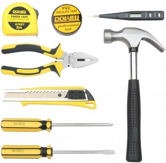 9 Piece Set Home Repair Tool Box Kit