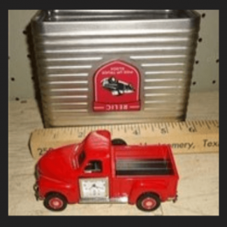 Relic Brand Antique Dump Truck Clock- Metal
