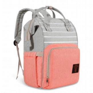 Mummy Bag (Pink Grey & White)
