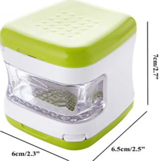 Garlic Ginger Plastic Stainless Steel Cube Press Cutter Mincer