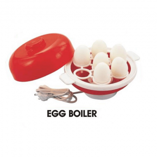 3 in 1 Electric Egg Boiler/Poacher/Cooker Vegetable Streamer-Red