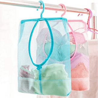 Hanging Mesh Bag Multipurpose Clothespin Bag with Hanger