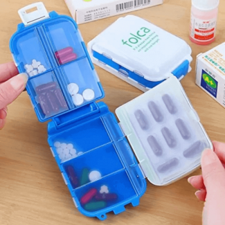 Folca Pill Portable Plastic Case & Splitters 