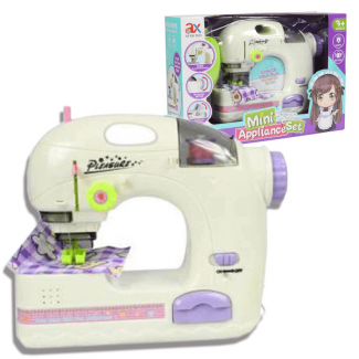 Electric Mini Sewing Machine with Mouse and Lights for Kids