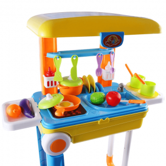 Children Kitchen Cooking Tool Sets Pretend Play Workbench Toy