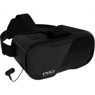 Virtual Reality Headset with Headphone and Remote- Tzumi-Black