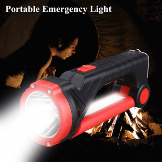 Multifunctional Flashlight Torch with Solar Panel