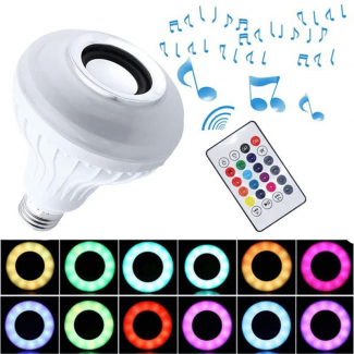 2 in 1 RGB LED Light and Wireless Speaker 12W