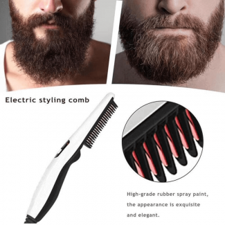 Multifunctional Hair Comb Beard Straightener Curler