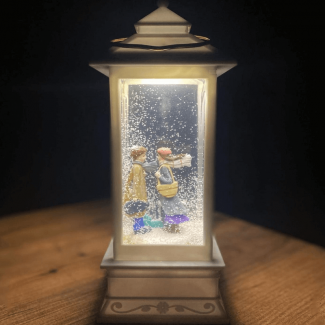 Snow Globe Lantern Shaped Music Box