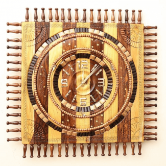 WOODEN CLOCK 22 INCHES