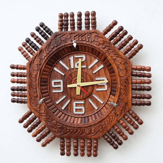 WOODEN CLOCK 16 INCHES
