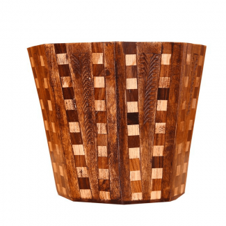 DUST BIN WOOD CHECK STYLE