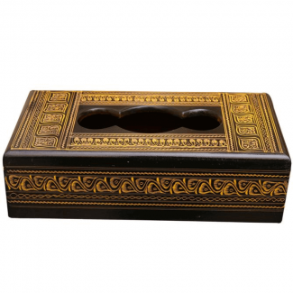 Tissue Box Golden 