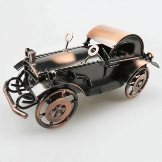 Iron Old Bone-Shaker Vintage Car Model