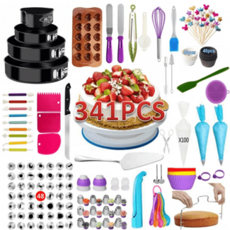 341 pcs Cake Decorating Tools Set For Beginners
