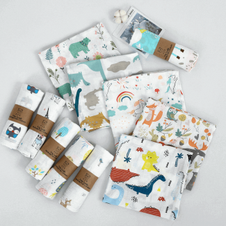 Newborn Baby Blanket Double Layer Cotton