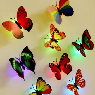 1pc LED Butterfly Wall Stickers