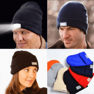 Warm Fleece Beanie LED Cap