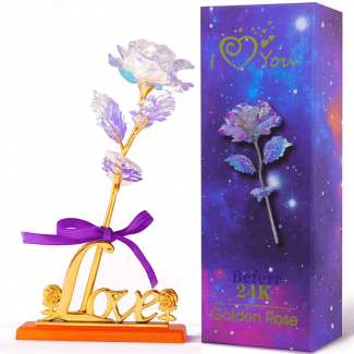 Galaxy Rose Flowers Artificial LED Rose