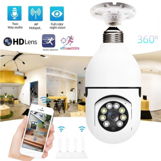 Mini PTZ full HD Camera with Bulb E27 Socket