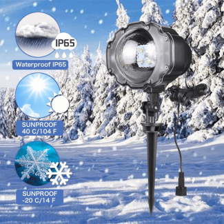Mini Outdoor Snowflake LED Lamp Set