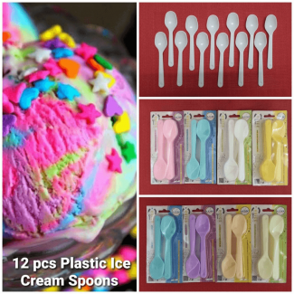 Set Of 12 Ice Cream Spoons