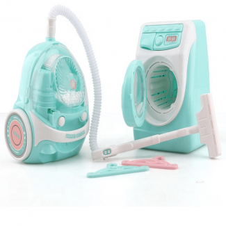 Mini Electric Washing Machine and Vacuum Cleaner Toy