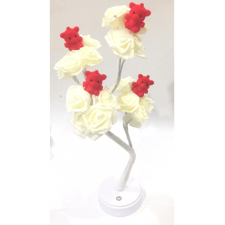 Bear Flower Lamp Tree Decorative Night Light