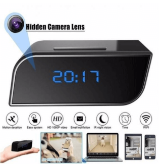 Hidden Camera T3 WiFi Table Clock HD 1080P