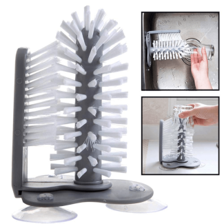 Cleaning Brush with Suction Base Bristle