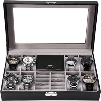 8 Slots Watch and Ring Storage Case
