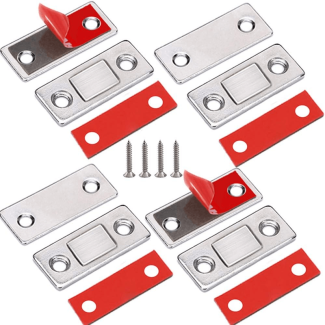 4 pcs Ultra Thin Cabinet Door Magnetic Catch