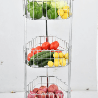 3 Best Quality Basket Vegetable And Fruit Rack