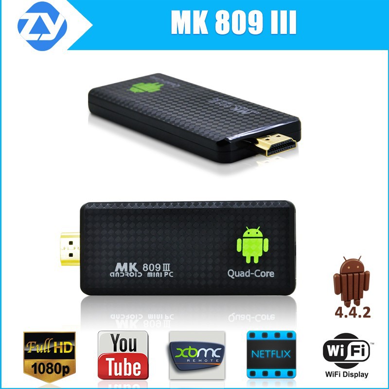 Android Mini HDMI Dongle Quad Core TV Stick MK809