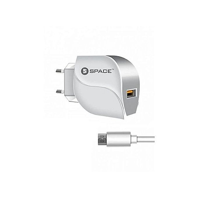 Space Adaptive Fast Charger + MicroUSB Cable